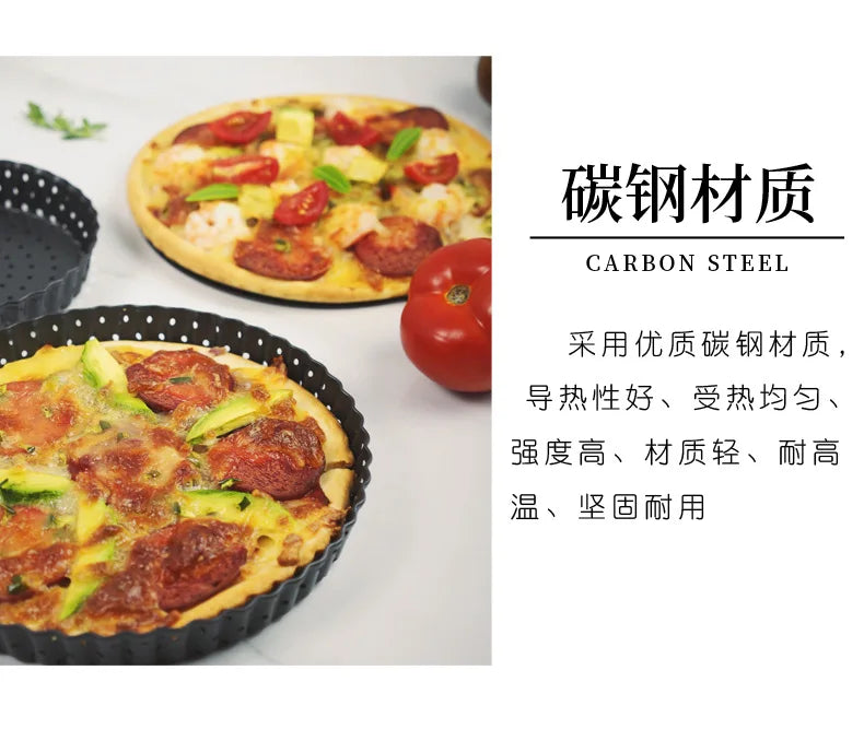 5/8/9 pollici Tortiera Perforata PIZZA Pan Antiaderente Torta Alla Frutta Stampi Per Torte Teglia Fondo Teglia Da Forno Bakeware Strumenti