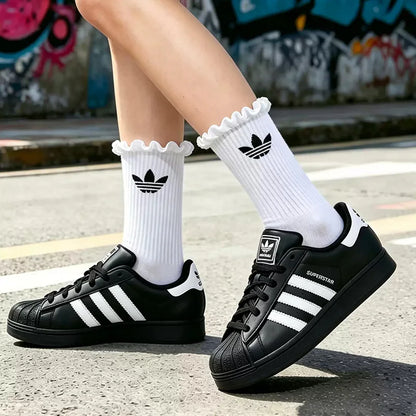 Scarpe Casual Adidas Superstar 2 Classic Shell Head per Uomo e Donna, Design Tricolore, Scarpe da Skate, Numero Modello: JI0079