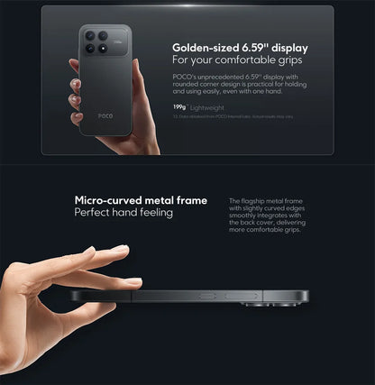 POCO F8 Pro 5G Versione Globale Smartphone Snapdragon ®   8 Elite Display AMOLED HyperRGB da 6,59 pollici 120Hz 6210mAh NFC