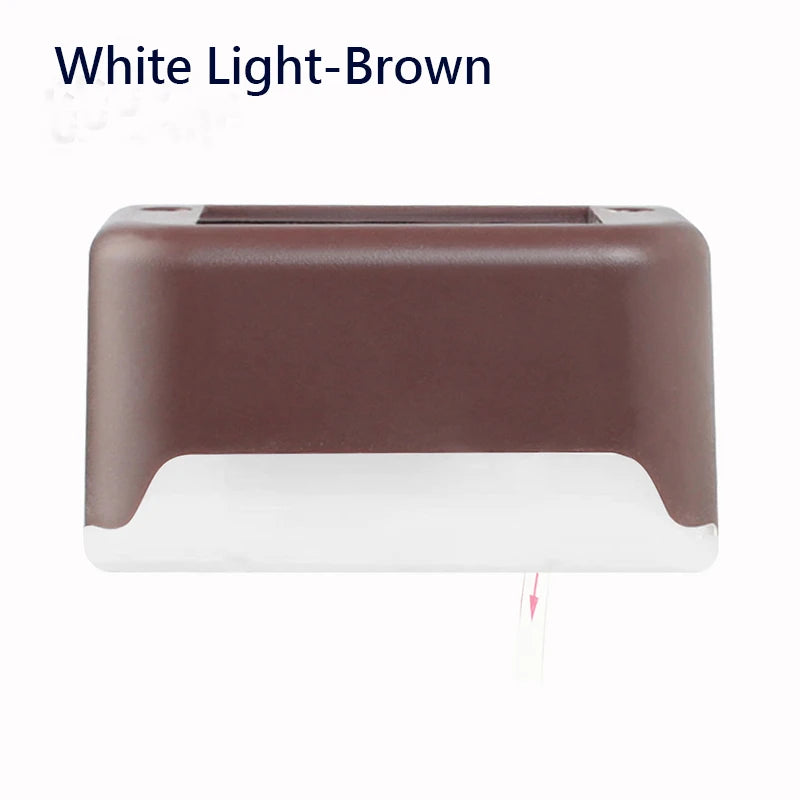 Lampada da gradino solare a LED bianca calda, luci da giardino per esterni, decorazione per balcone impermeabile, per recinzione per scale da patio