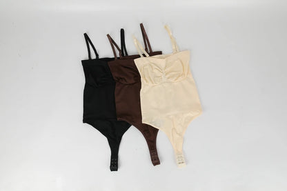 Body senza spalline donna perizoma Shapewear Tummy Control Body Shaper Off spalla top un pezzo vita Trainer intimo Skinny