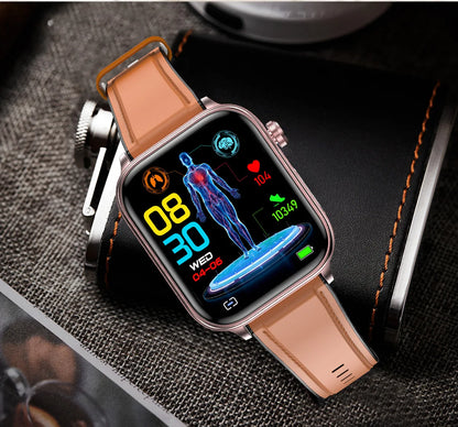 2025 Nuovo AI Diagnosi Lipidi nel sangue Acido urico Test di composizione corporea Smart Watch per uomo ECG + PPG Chiamata Bluetooth Salute Smartwatch