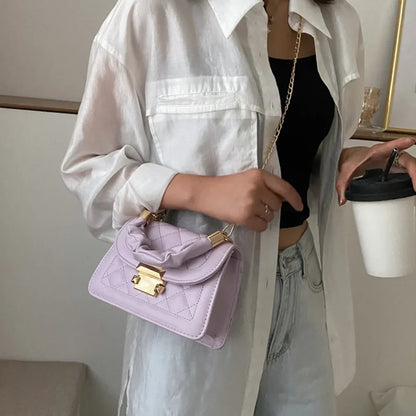 Borse a tracolla in pelle PU da donna piccola borsa a tracolla Designer femminile 2024 nuova catena di moda borsa a tracolla romboidale mini borsa da donna
