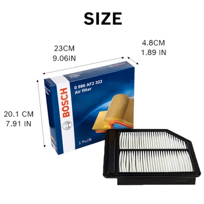 Filtro Aria Motore Bosch AF2322 per Honda Civic VIII Hatchback, Civic VIII berlina, CROSSROAD SUV, FR-V MPV【OE:17220RNAA00】