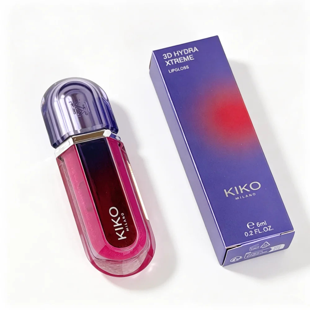 Nuovo KIKO MILANO Edizione Limitata Lucidalabbra 3D Hydra Effetto Volumizzante, Glaze per Labbra Effetto Specchio Trasparente, Rossetto a Lunga Durata, Cosmetico Idratante Naturale