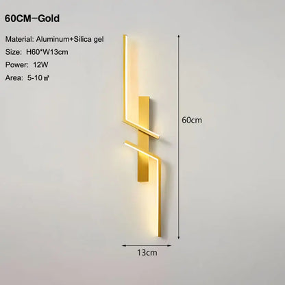 Lampade da parete a LED nordiche per corridoio corridoio 60cm/80cm/100cm Luci da parete a LED interne Sconce da parete Illuminazione per cucina Sala da pranzo