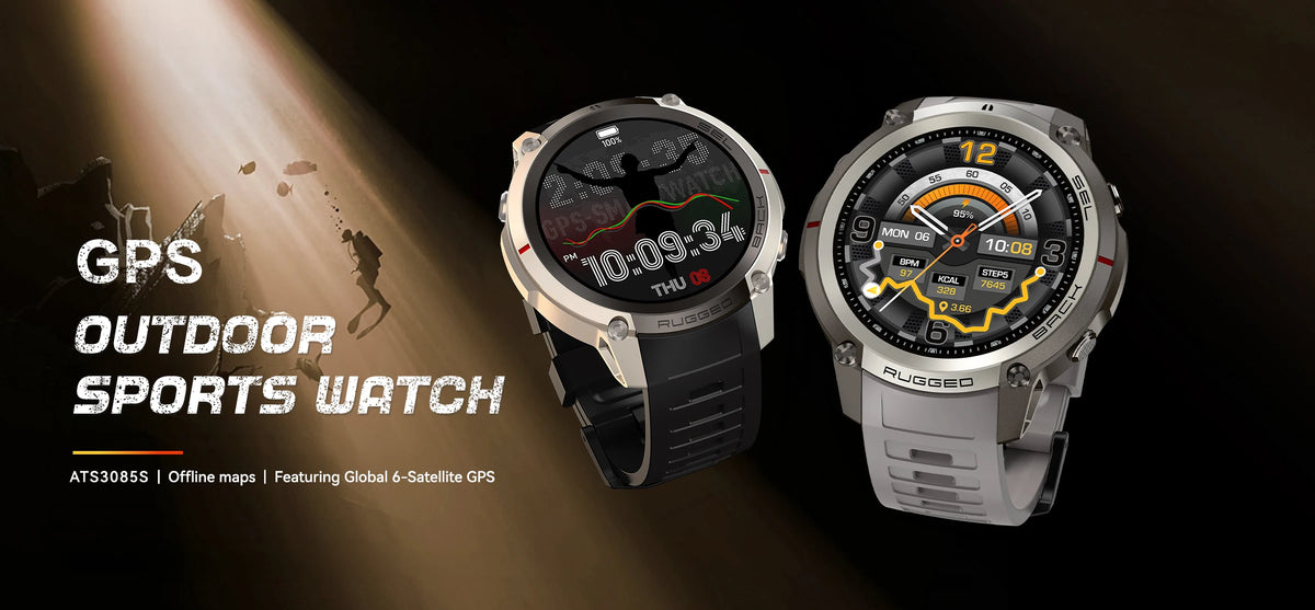 2026 NUOVO Smartwatch con Mappe Offline per Uomo, Display AMOLED HD da 1,43 Pollici, GPS Esterno Integrato, Bussola, Altimetro, Impermeabile 5ATM, Orologio Sportivo per Nuoto, Ciclismo e Corsa