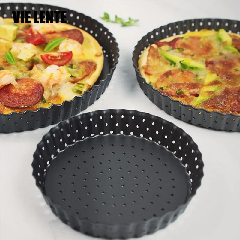 5/8/9 pollici Tortiera Perforata PIZZA Pan Antiaderente Torta Alla Frutta Stampi Per Torte Teglia Fondo Teglia Da Forno Bakeware Strumenti
