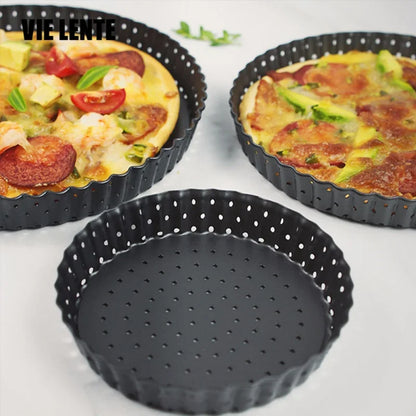 5/8/9 pollici Tortiera Perforata PIZZA Pan Antiaderente Torta Alla Frutta Stampi Per Torte Teglia Fondo Teglia Da Forno Bakeware Strumenti