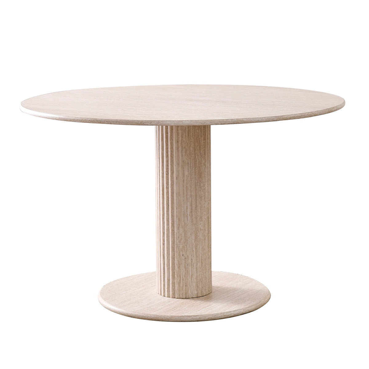 Tavolo da pranzo rotondo in stile nordico, tavolo da pranzo moderno per cucina domestica in legno massello, adatto per 4-6 persone, diametro 115 cm