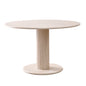 Tavolo da pranzo rotondo in stile nordico, tavolo da pranzo moderno per cucina domestica in legno massello, adatto per 4-6 persone, diametro 115 cm