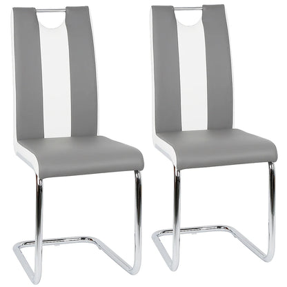 Set di 2 sedie per sala da pranzo, sedie da cucina, imbottite, in pelle artificiale, per sala da pranzo, tavolo da pranzo, cucina, soggiorno