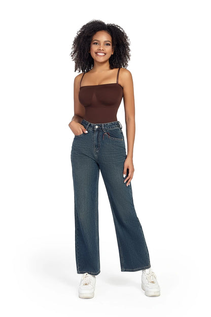 Body senza spalline donna perizoma Shapewear Tummy Control Body Shaper Off spalla top un pezzo vita Trainer intimo Skinny