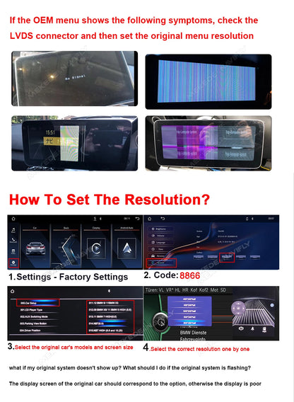 Sistema multimediale intelligente per auto con schermo QLED da 10,25 pollici, Linux, CarPlay wireless, Android Auto, per BMW E90 E91 E92 E93 2005-2012, con WiFi, BT, navigazione GPS e autoradio.