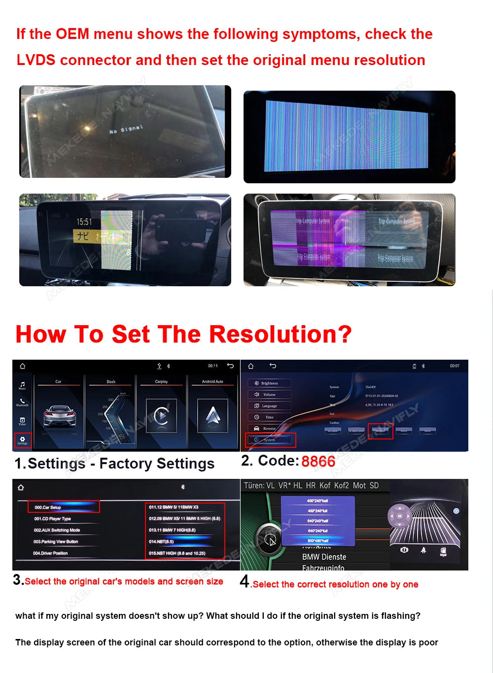 MEKEDE Sistema di Navigazione GPS Multimediale Wireless CarPlay Android Auto da 8,8 Pollici per BMW Serie 3/5 E60 E61 E63 E64 E90 E91 E92 E93 Schermo QLED Lettore Video 4K Autoradio