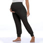 Pantaloni casual da donna premaman primaverili Premama Pantaloni da salotto elasticizzati a vita alta solidi per donne incinte Pantaloni da jogging con tasche