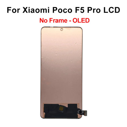 AAA-- Schermo LCD con tecnologia OLED per Xiaomi Poco F5 Pro, display e digitalizzatore touch screen 23049PCD8G, ricambi per Poco F5 LCD 23013PC75G.