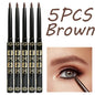 1-12 Pezzi Matita Eyeliner Nera Impermeabile, Anti-sbavatura, Applicazione Facile con Rotazione, Gel Occhi per Trucco Occhi Audace Stile Punk Adatto ai Principianti