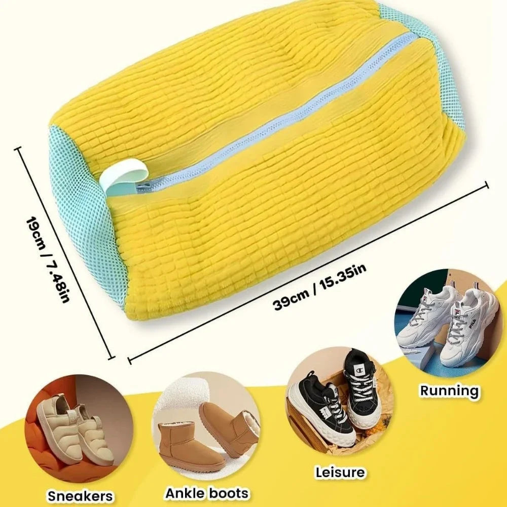 Borsa per la biancheria Borsa per il lavaggio delle scarpe Protezione imbottita in rete per fibre soffici Borse per il lavaggio ad asciugatura in poliestere adatte alla macchina per scarpe