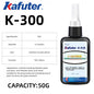 Kafuter K300 K302 K303 K306 Colla Acrilica UV per Vetro, Metallo, Plastica ABS - Adesivo Trasparente ad Alta Tenuta