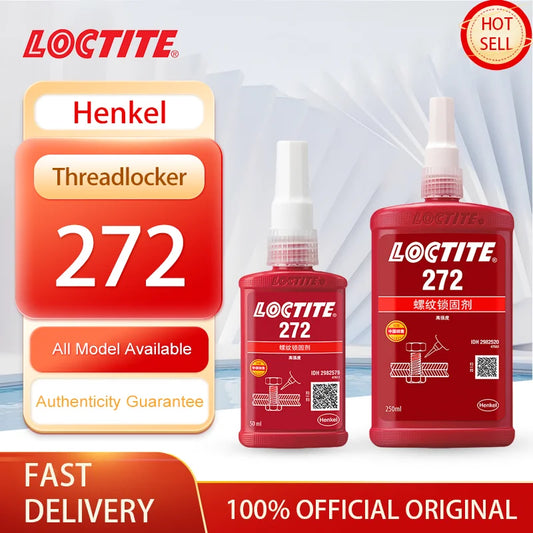 100% originale Loctite 272 Frenafiletti Vite Colla Rossa Colla anaerobica ad alta resistenza Fissatore per viti 50ml/250ml