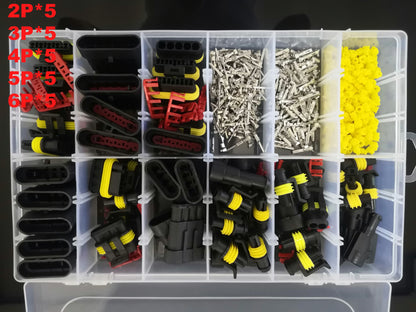 Kit connettori impermeabili Cavo automobilistico Connettore rapido Elettrico nel cablaggio dell'auto Presa di tenuta automatica 1 2 3 4 5 Kit spina a 6 pin Way