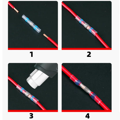 Terminale termorestringente ad anello di saldatura, impermeabile IP67, tubo termorestringente per collegamento apparecchiature elettriche, terminale connettore cavo
