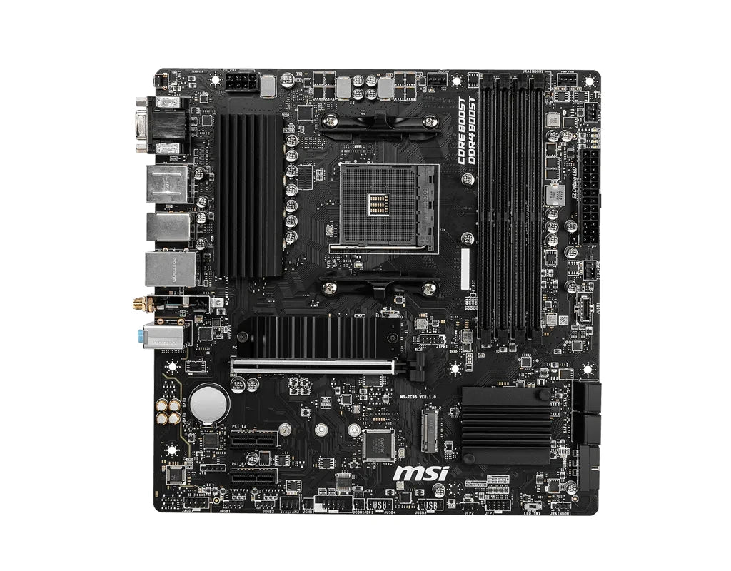 Scheda madre MSI B550M PRO-VDH WIFI AMD B550 AM4 4xDDR4 128GB Micro-ATX compatibile con CPU Ryzen 5 5600 5700 5800X 3600