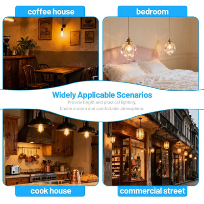 10 Lampadine LED E27 E14 B22 Stile Industriale Vintage, Retro Edison 8W 4W 6W 220V per Lampade a Filamento Incandescenti Edison