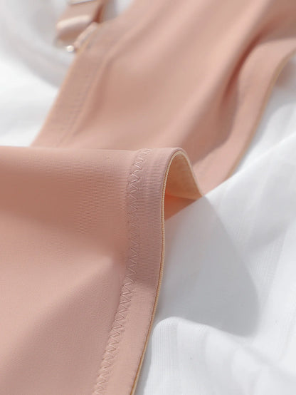 Reggiseno da donna taglie forti con bottoni frontali con biancheria intima raccolta in pizzo e anello in acciaio adatta per donne a figura intera 1XL-3XL MR2753