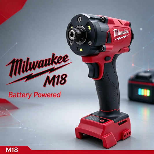 Avvitatore a impulsi senza spazzole Milwaukee M18 con attacco esagonale da 1/4", utensile elettrico compatto a batteria 18V ad alta coppia per il fissaggio di viti