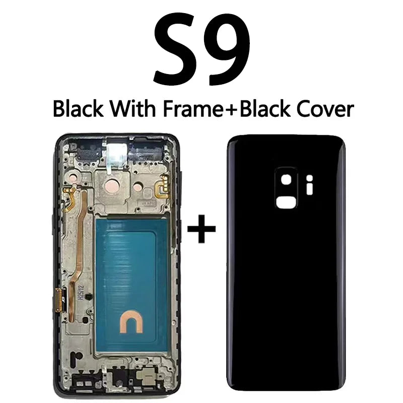 Display LCD touchscreen con telaio per Samsung S8 G950 G950F SM-G950FD e Samsung S9 G960 SM-G960F, nuovo e testato al 100%.