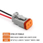 KERE 5/20/100Set DT06 serie 2/3/4/6/8 core12pin connettore elettrico impermeabile presa di corrente con cablaggio da 15cm