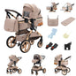 Passeggino 3 in 1 Passeggino multifunzionale Facile da viaggio pieghevole Seggiolino di sicurezza per carrozzina portatile Standard UE Spedizione gratuita