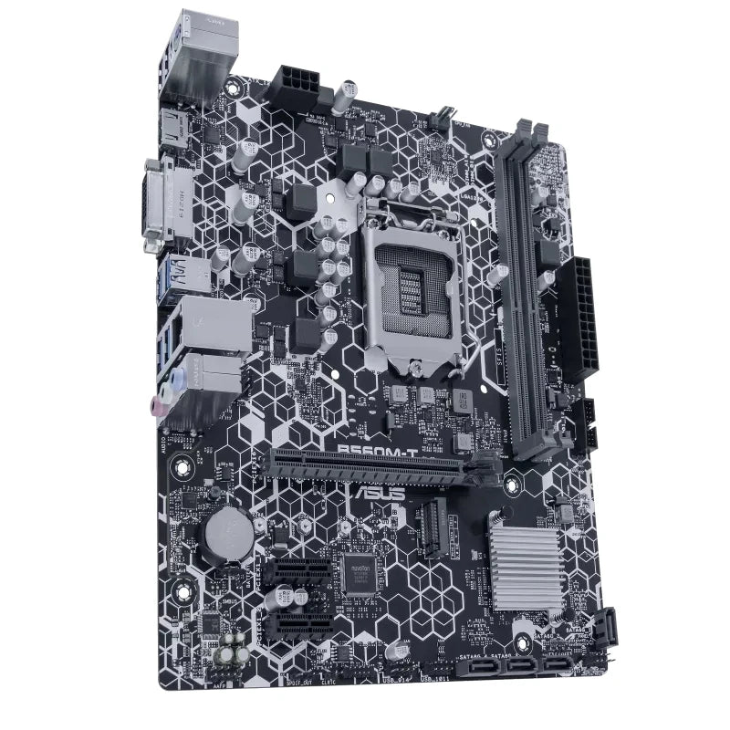 Scheda Madre ASUS B560M-T Intel B560 LGA1200 DDR4 M.2 Supporto CPU Core I3-10100F Core I3-10300 Core I5-11500 Core I7-10700
