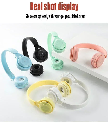 Cuffie Bluetooth Hi-Fi Wireless Over-Ear con Microfono e Riduzione del Rumore, Comode per Viaggi e Uso Domestico