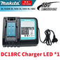Batteria originale Makita 18V 5Ah, per batteria Makita 18V DHR183 BL1830B BL1850B BL1850 BL1840 BL1860 BL1815 Batteria al litio sostitutiva