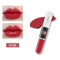 Rossetto Liquido KIKO Unlimited Double Touch, Lunga Durata, Non Sbiadisce, Non Appiccica, Lucidalabbra Volumizzante, Tonalità Milk Tea Bean Paste, Trucco Naturale