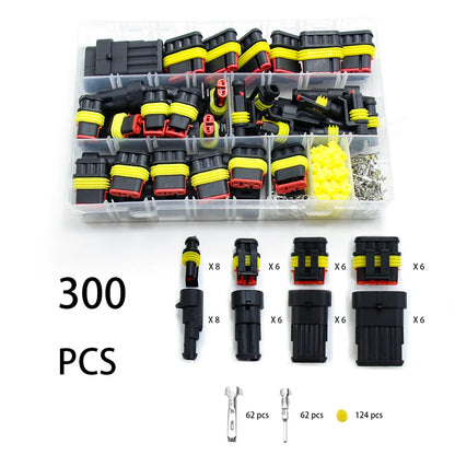 Kit connettori impermeabili Cavo automobilistico Connettore rapido Elettrico nel cablaggio dell'auto Presa di tenuta automatica 1 2 3 4 5 Kit spina a 6 pin Way