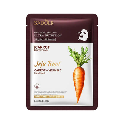 5 pz SADOER Radice di Pianta Maschera Per Il Viso Ginseng Sbiancamento Maschere Per Il Viso Idratante Rassodante Idratante Viso Copriletto Maschera Cura Della Pelle