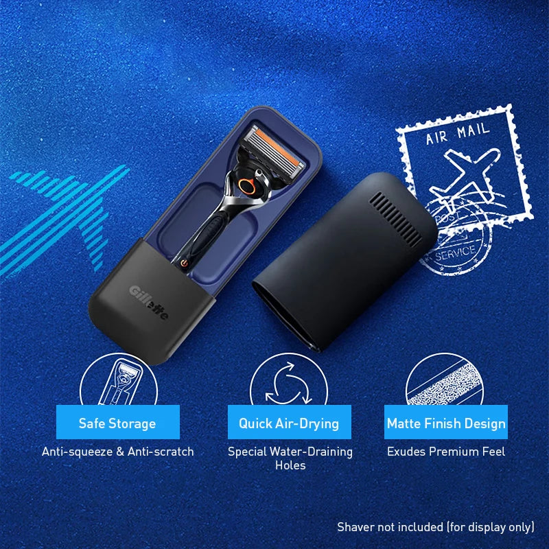 Astuccio da viaggio magnetico Gillette per rasoio, custodia per la serie Fusion