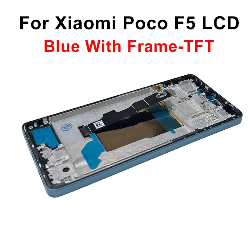 AAA-- Schermo LCD con tecnologia OLED per Xiaomi Poco F5 Pro, display e digitalizzatore touch screen 23049PCD8G, ricambi per Poco F5 LCD 23013PC75G.