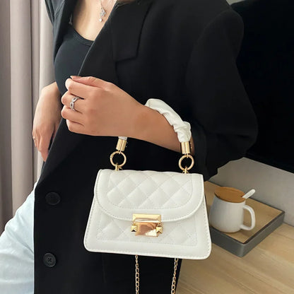 Borse a tracolla in pelle PU da donna piccola borsa a tracolla Designer femminile 2024 nuova catena di moda borsa a tracolla romboidale mini borsa da donna