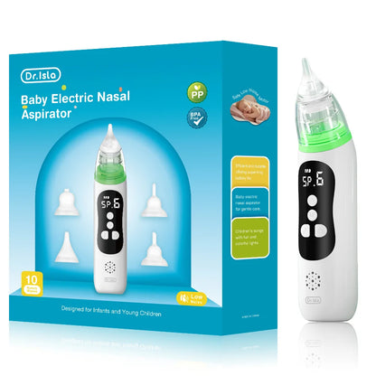 MAMIJOY Aspiratore nasale elettrico per bambini, pulitore nasale silenzioso per neonati, per ostruzioni e rinite, aspiratore nasale per neonati U94