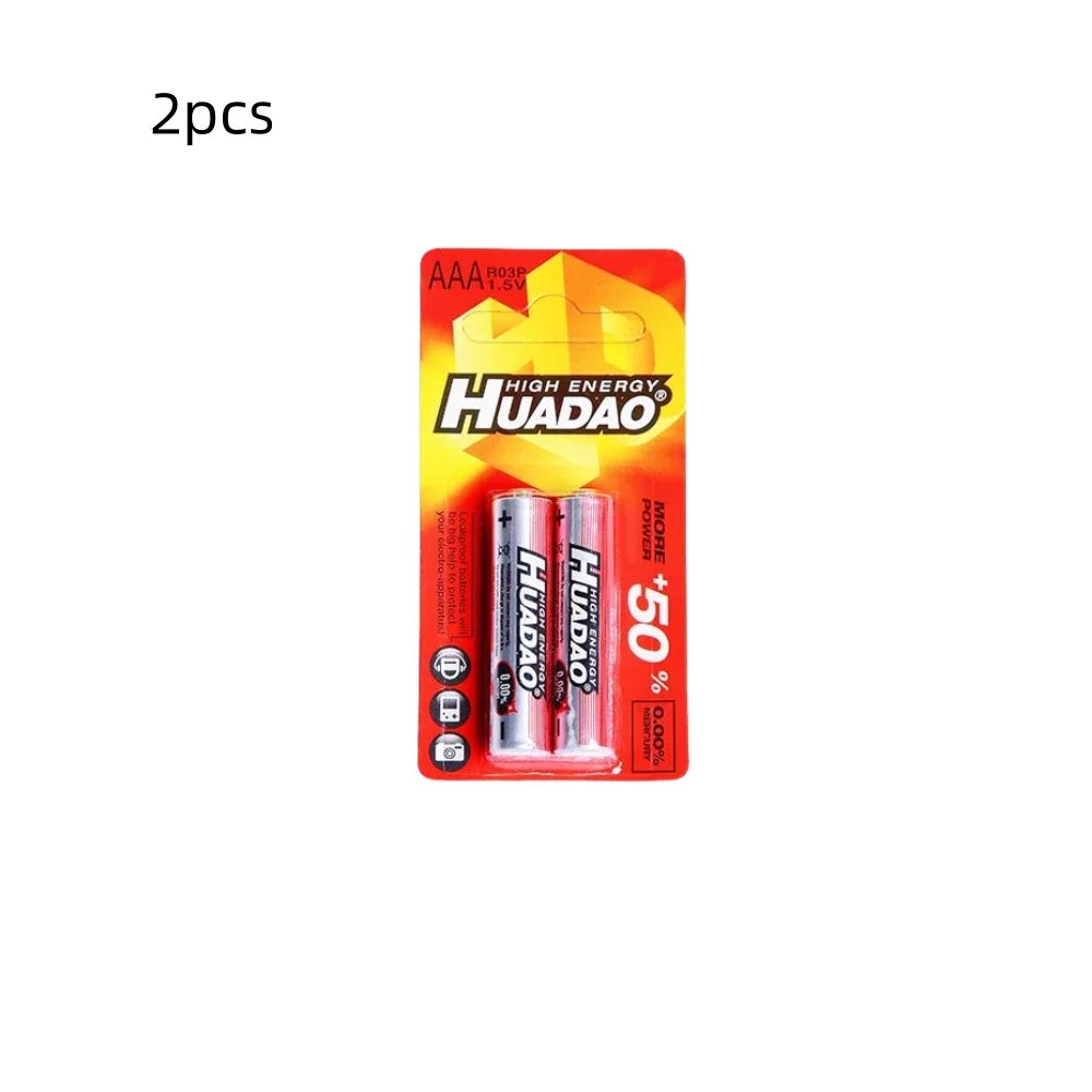 2-80 Batterie AAA 1.5V R03 Monouso al Zinco per Luci LED, Mouse, Calcolatrici, Giocattoli Elettrici, Telecomandi