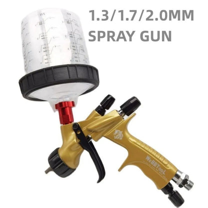 8800B Pistola a spruzzo 1.3/1.7/2.0mm Ugello in acciaio inossidabile Pistola a spruzzo ad aria Ad alta atomizzazione Strumenti di spruzzatura per auto professionali Aerografo