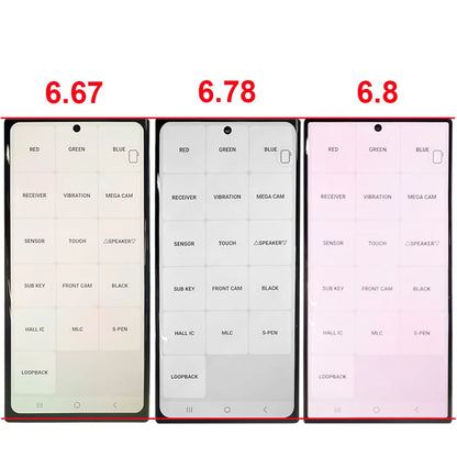 Schermo AMOLED da 6,67'' per Samsung Galaxy S23 Ultra, display LCD touch con cornice, sostituzione display, supporto S Pen, impronta digitale