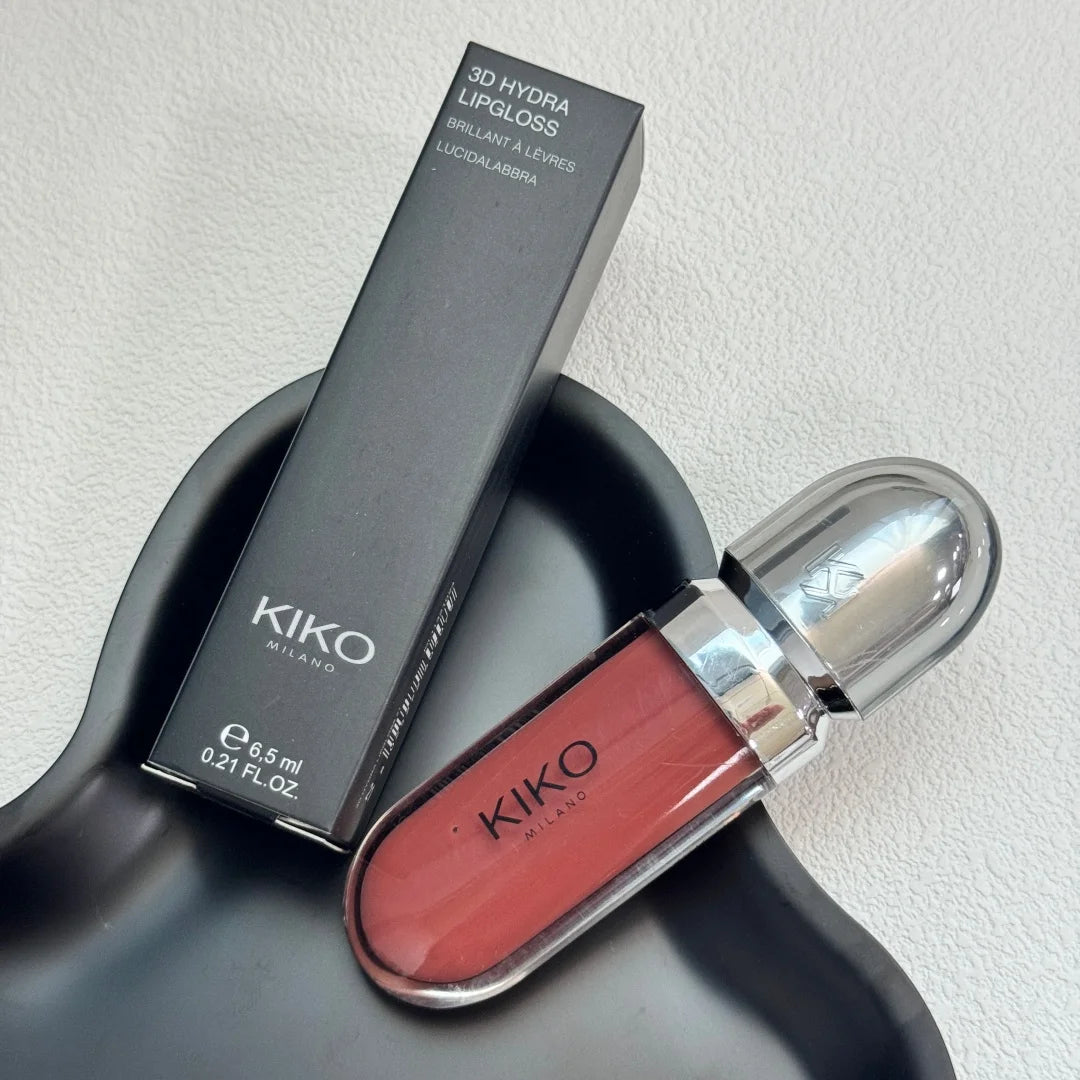 KIKO Lucidalabbra Liquido 3D Trasparente Milano, Lucidalabbra Lucido per Labbra Voluminose e a Lunga Durata, Trucco Labbra Volumizzante con Confezione Regalo