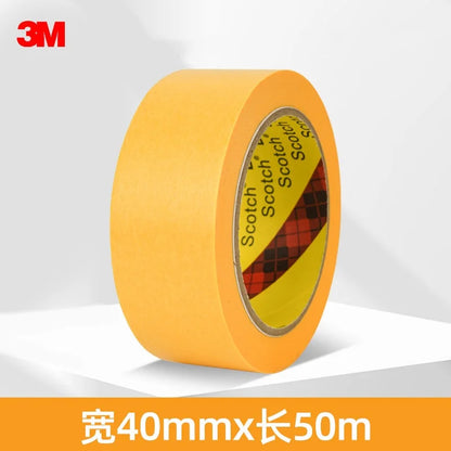 Nastro Adesivo 3M 244 Senza Tracce, Strappabile a Mano, per Verniciatura Auto, Modellismo, Arte, Studenti, Adesivo Monofacciale Resistente alle Alte Temperature