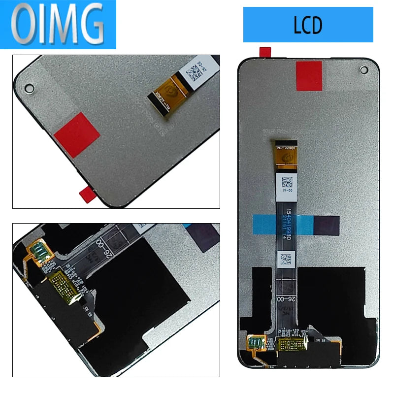 Per Realme Narzo 30 5G RMX3242 Display LCD originale Touch Screen con telaio Digitizer Assembly Parti di ricambio